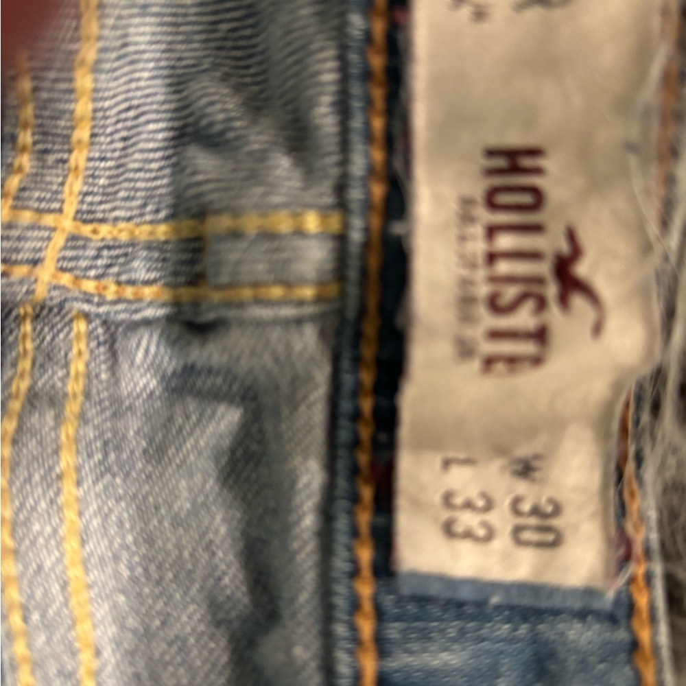 Hollister Blue Straight Leg Jeans